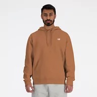 Bluzy męskie - Bluza męska New Balance MT41508WUT  brązowa - miniaturka - grafika 1