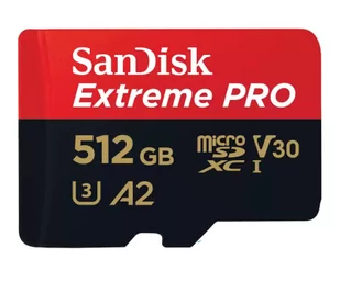 SanDisk microSDXC Extreme Pro 512GB 200/140 MB/s A2 C10 V30 UHS-I U3 - Karty pamięci - miniaturka - grafika 1