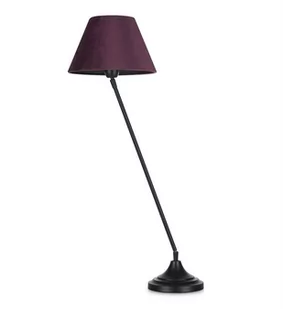 Markslojd Stojąca LAMPA stołowa GARDA 107384 klasyczna LAMPKA abażurowa fioletowa czarna 107384 - Lampy stojące - miniaturka - grafika 1