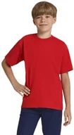 Koszulki dla dziewczynek - T-shirt dla dzieci koszulka gimnastyczna czerwona - miniaturka - grafika 1