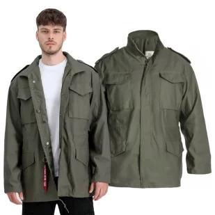 Kurtka Alpha Industries M65 100103 245 - Oliwkowa - Odzież taktyczna i umundurowanie - miniaturka - grafika 1