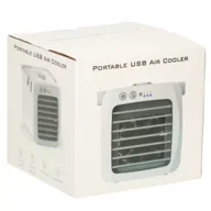 Klimatyzatory - Klimatyzator klimator przenośny wentylator biurkowy nawilżacz USB - miniaturka - grafika 1