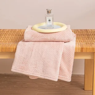 Koc 70 x 150 Pluszowy Mikrofibra Willy Pudrowy - Koce - miniaturka - grafika 7