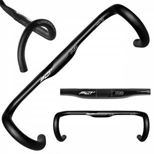 PRO Kierownica PLT Compact Ergo czarny / Szerokość: 420 mm / Średnica kierownicy: 31,8 PRHA0348 - Kierownice rowerowe - miniaturka - grafika 1