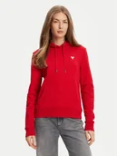 Bluzy damskie - Guess Jeans Bluza W4YQ04 KC811 Czerwony Regular Fit - miniaturka - grafika 1