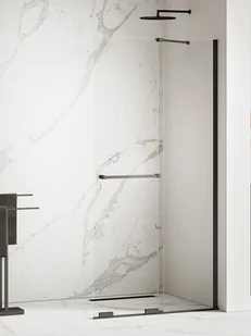 Kabina prysznicowa New Trendy Smart 120x200 walk-in uniwersalna czarna EXK-6678-WU - Kabiny prysznicowe - miniaturka - grafika 1