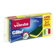 Akcesoria do myjek - Vileda Zmywak Glitzi  Crystal 2+1 gratis - miniaturka - grafika 1