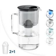 Dzbanki filtrujące - Zestaw: Dzbanek Filtrujący Wessper Aquaclassic Crystalline 2,5 L Czarny + 2× Wkład Filtrujący Wessper Aquaclassic - miniaturka - grafika 1