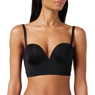 Wonderbra Biustonosz Backless Damski bez pleców, czarny, 85C - Biustonosze - miniaturka - grafika 1