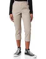 Spodnie damskie - Damart Damskie spodnie Pantacourt Enfilable klasyczne, beżowy (Mastic Vif 02118), 40W (Producent rozmiar: 50) - miniaturka - grafika 1