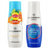 Syropy i koncentraty owocowe - 2x Syrop SodaStream Lipton Ice Tea Peach Zero Bez Cukru + Isotonic Izotonik - miniaturka - grafika 1