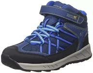 Buty dla dziewczynek - Regatta Unisex dziecięce buty dziecięce Samaris V Junior wodoodporne buty trekkingowe wysoki stan, Niebieski pruski neon wiosna abm - 32 EU - miniaturka - grafika 1