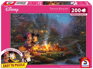 Schmidt, Puzzle PQ THOMAS KINKADE Myszka Miki & Minnie (Disney), 200 el. - Puzzle - miniaturka - grafika 1