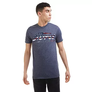 Koszulki męskie - Ford T-shirt męski z flagą amerykańską - grafika 1