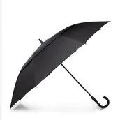 Parasole - Parasol golfowy półautomatyczny czarny - miniaturka - grafika 1