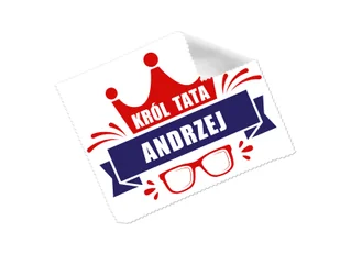 Ściereczka do okularów z imieniem na dzień ojca - 1 szt. - Akcesoria do okularów - miniaturka - grafika 1