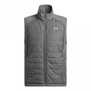 Męski bezrękawnik do biegania Under Armour Launch Pro Insulated Vest - szary - UNDER ARMOUR - Kamizelki męskie - miniaturka - grafika 1