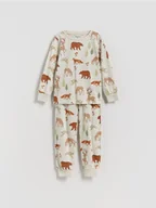 Skarpetki dla dzieci - Reserved - Piżama z nadrukiem - beżowy - miniaturka - grafika 1