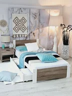 Łóżka - Łóżko drewniane 3D 80x200 stelaż - miniaturka - grafika 1