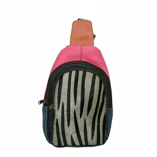 Plecak damski na jedno ramię skórzany zwierzęcy wzór wygodny pojemny OLIVKA - Torebki damskie - miniaturka - grafika 1