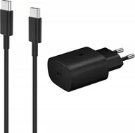 Ładowarki do telefonów - Ładowarka Vega ŁADOWARKA SIECIOWA 3,6A 25W DENMEN PD TYP-C TA800 25W + KABEL USB 3.0 TYP-C DO TYP-C 3A PD USB-C CZARNA> - miniaturka - grafika 1