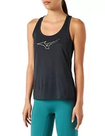 Bluzy damskie - Mizuno Damska bluza z długim rękawem, czarna, S - miniaturka - grafika 1