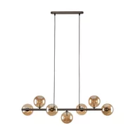 Lampy sufitowe - Brązowy, poziomy zwis nad wyspę kuchenną TK 4506 z serii ESTERA BROWN - miniaturka - grafika 1