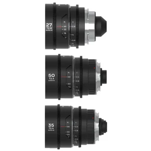 Obiektyw Venus Optics Zestaw obiektywów Laowa Nanomorph 27 mm, 35 mm, 50 mm S35 Silver do Arri PL / Canon EF - Obiektywy - miniaturka - grafika 1