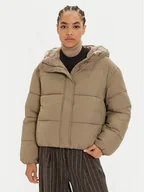 Kurtki damskie - Calvin Klein Jeans Kurtka zimowa J20J224112 Beżowy Regular Fit - miniaturka - grafika 1