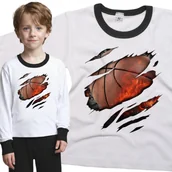 Piżamy dla dziewczynek - Piżama dziecięca Koszykówka Basket Piłka Do Kosza 98/104 - VoloDonum - miniaturka - grafika 1