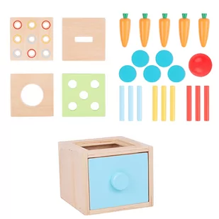 WOOPIE GREEN Drewniana Szuflada Edukacyjna Sorter Montessori - Zabawki kreatywne - miniaturka - grafika 3