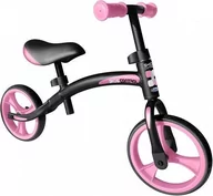 Rowerki biegowe - loopfiets 10 Inch Junior czarny / Różowy - miniaturka - grafika 1