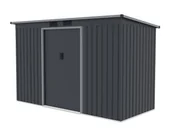 Altany ogrodowe - LANITPLAST domek ogrodowy narzędziowy HALLE 94 ANTRACYT - miniaturka - grafika 1