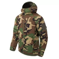 Odzież taktyczna i umundurowanie - Kurtka Helikon-Tex WOLFHOUND Hoodie Climashield Apex 67g - US Woodland - miniaturka - grafika 1