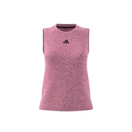 Koszulki sportowe damskie - Damski podkoszulek adidas  Match Tank Pink S - miniaturka - grafika 1