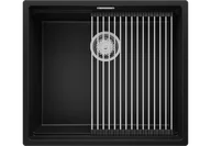Zlewozmywaki - BRANDE SWIFT GRANDE SLIM 560-60 BLACK (czarny mat) - miniaturka - grafika 1