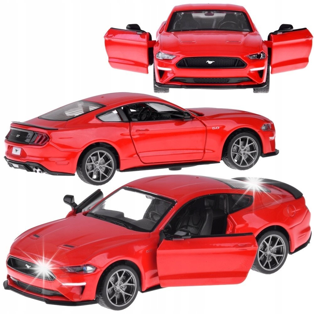 Auto metalowe model 2018 Ford Mustang GT skala 1:34 światło dźwięk ZA4616