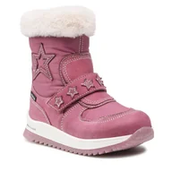 Buty dla dziewczynek - Śniegowce Twisty CI12-TEDDY-02 Różowy - miniaturka - grafika 1
