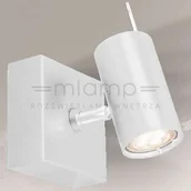 Lampy ścienne - Shilo kinkiet Fussa GU10 biały 7455 - miniaturka - grafika 1