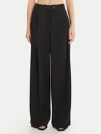 Spodnie damskie - Marella Spodnie palazzo Olinto 2513131053 Czarny Wide Leg - miniaturka - grafika 1