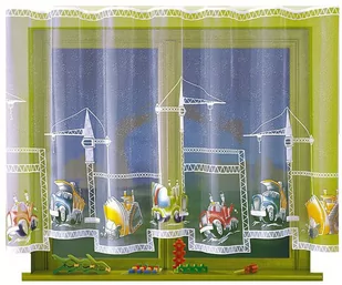 Budowa 300x140cm firana żakardowa - Firany - miniaturka - grafika 1