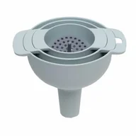 Pozostałe akcesoria kuchenne - Zestaw lejków trio niebieski - miniaturka - grafika 1