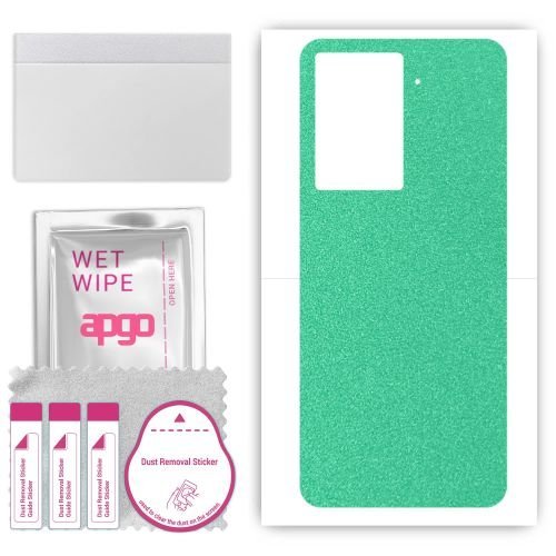 folia naklejka skórka strukturalna na TYŁ do HTC U23 Pro - Seledynowy Pastel Matowy - apgo SKINS