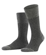 Skarpetki męskie - ESPRIT Męski Twill Boot zrównoważona bawełna biologiczna półwysoka z wzorem w paski 1 para skarpet, szary (Light Grey 3400), 39-42 - miniaturka - grafika 1