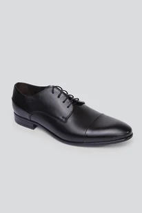 Czarne buty skórzane 00127C90DNA - Moda i Uroda OUTLET - miniaturka - grafika 1