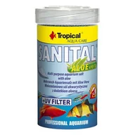 Preparaty do akwarium - Tropical Sanital sól akwarystyczna z dodatkiem aloesu do sporządzania kąpieli 100ml/120g - miniaturka - grafika 1