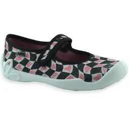 Dziewczęce kapcie w stylu balerinek na zrep do szkoły Befado 114Y563 Blanca - Buty dla dziewczynek - miniaturka - grafika 1