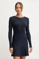 Sukienki - Pepe Jeans sukienka kolor granatowy mini rozkloszowana PL9537718 - miniaturka - grafika 1