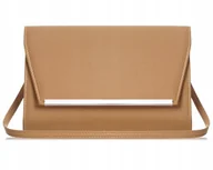 Torebki damskie - Beżowa Nude Kopertówka Torebka Wizytowa Solome M10 Mat - miniaturka - grafika 1