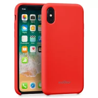 Etui i futerały do telefonów - moVear Etui silikon iPhone Xs MAX moVear silkyCase Czerwony AIXSMCSC0RECRE - miniaturka - grafika 1